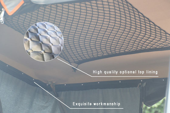 Tenda de techo de automóvil de vela solar de una sola capa para entretenimiento al aire libre