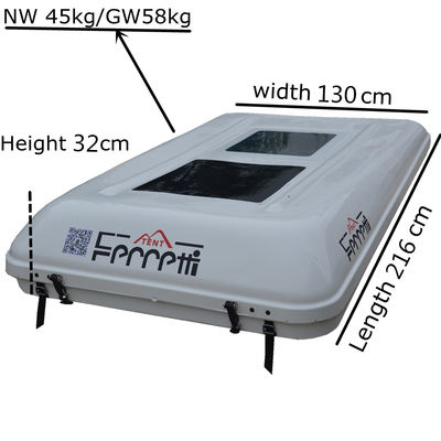 2.14X1.45cm 4x4 Off Road Car Roof HARD SHELL Top Tent con cuarto anexo fácil de instalar