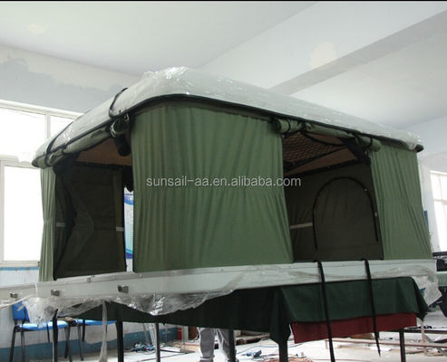 Tienda de techo de automóvil de carcasa dura Tamaño 214 * 145 * 95cm Camping Coche Tienda De Auto Techo