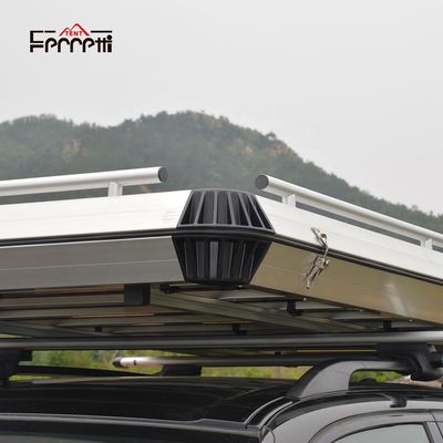 Top Rack de aluminio puro plegable de aire cuadro de resorte tienda de techo para coches 4x4 gris de una habitación
