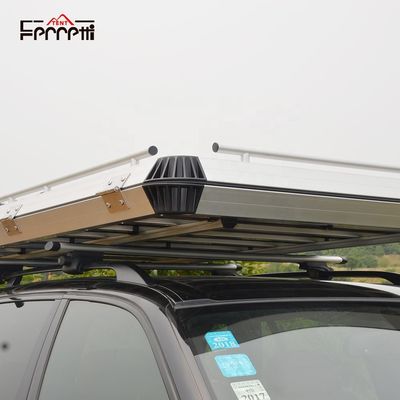 Top Rack de aluminio puro plegable de aire cuadro de resorte tienda de techo para coches 4x4 gris de una habitación