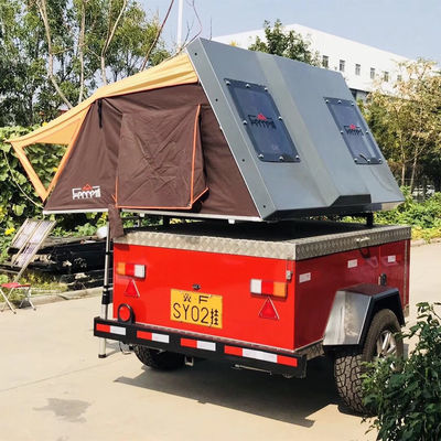 Campamento al aire libre Tienda de cuatro temporadas 55KG Tienda de techo de automóvil de cáscara dura para 5 personas que solicitan
