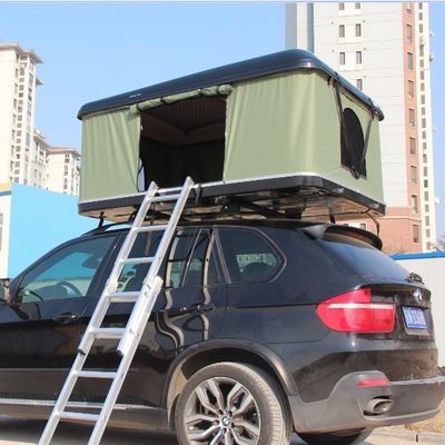 Tienda de techo gris para vehículos Diy 4 personas área de acampada 2,4 metros cuadrados