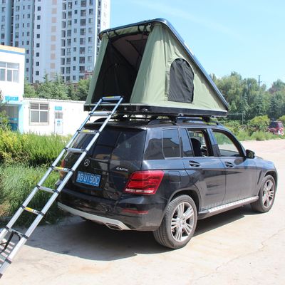 Deportes al aire libre de fibra de vidrio Zelt Camuflaje Techo del coche Tienda superior con diseño plegable