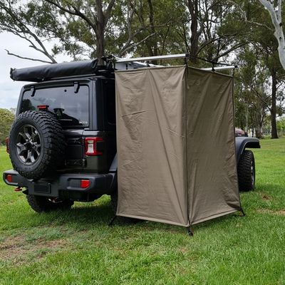 Cuatro temporadas de coche camper ducha tienda de campaña telón anexo de un dormitorio para todo el tiempo de acampada