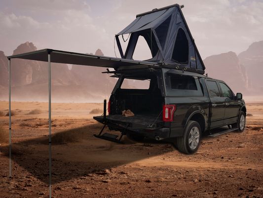 Camper de aluminio de un dormitorio para camión tienda de cuatro temporadas