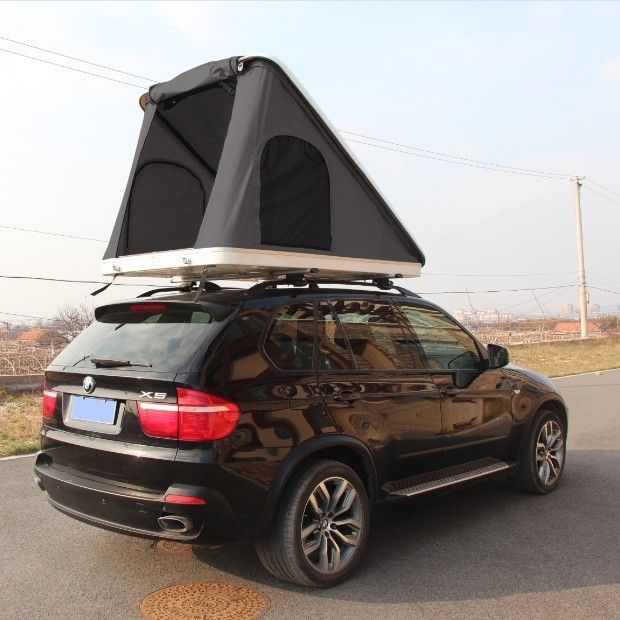 Triángulo Hard Shell Techo del coche Tienda superior para 4X4 Un dormitorio estilo de camuflaje Mejor vendedor