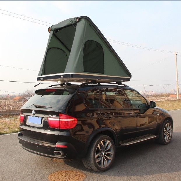 Viajes al aire libre senderismo 2019 Tienda triangular para el techo del automóvil de fibra de vidrio Tienda superior 4X4 Offroad