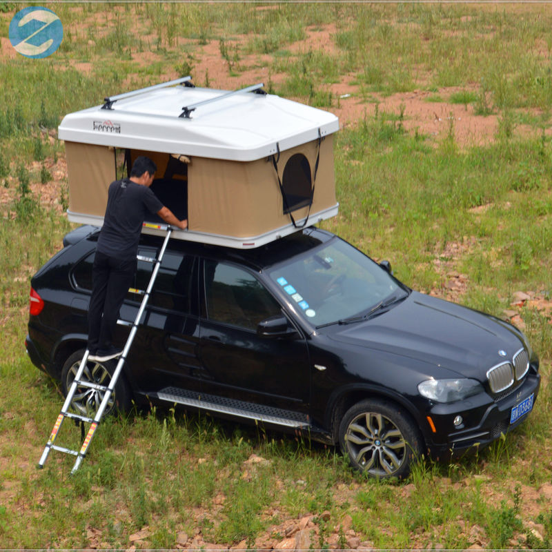 Automático de fibra de vidrio de cáscara dura Techo de coche Tienda superior para acampar a prueba de agua cómodo